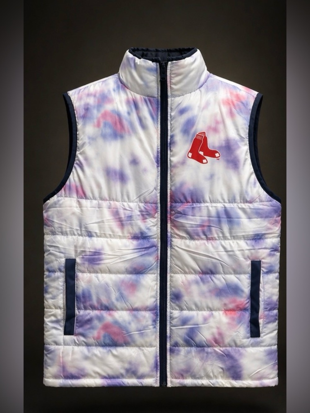 Boston Red Sox x Grateful Dead Vest 2025 Fenway 60th Anniversary Tie Dye Puffer